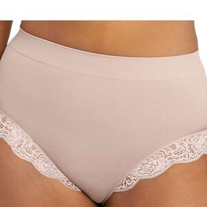 Maidenform Shapes Firm Lace Brief- Nude